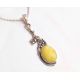 Bernstein Anhänger Silber 925 gelb ba998