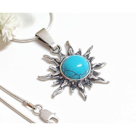 Türkis Anhänger Silber 925 GZ366