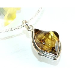 Bernstein Anhänger Silber-925 AM160