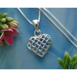 Silberschmuck - Damen Anhänger Herz  Silber-925  MO