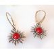 Ohrhänger Silber 925 Koralle rot kl425