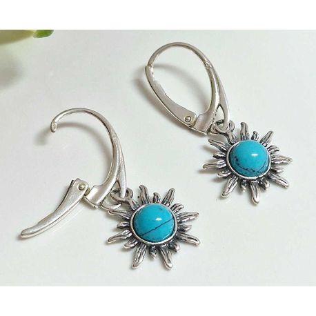 Türkis Ohrhänger Silber 925 gz371