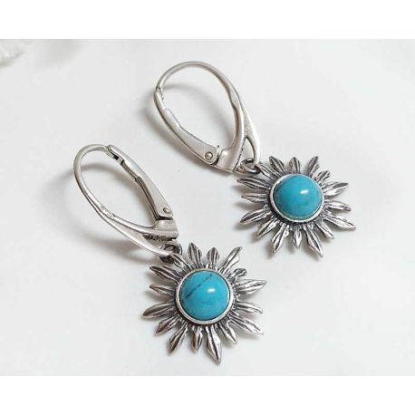 Türkis Ohrhänger Silber 925 gz367