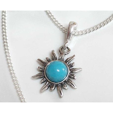 Türkis Anhänger Silber 925 GZ365