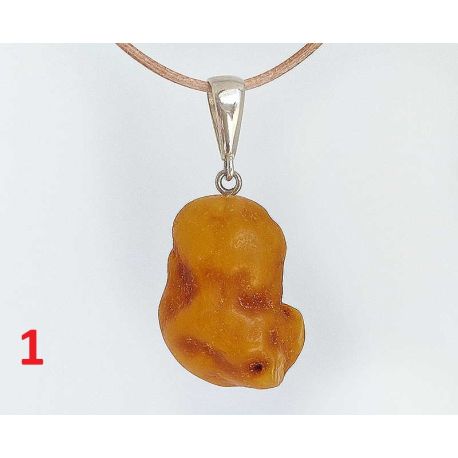 Bernstein Halskette Silber 925 60cm AM475