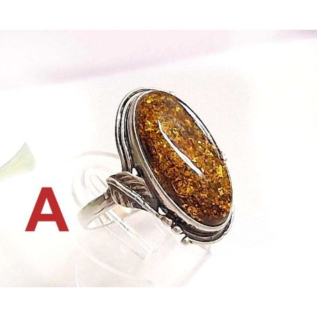 Bernstein Ring Silber 925 19,1mm br418