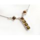 Bernstein Collier Kette Silber 925 BE64