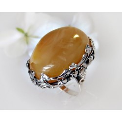 Bernstein Ring 18,5mm Silber 925 HF275