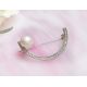 Brosche Silber 925 Perlen Zirkonia sn108