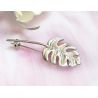 Brosche Silber 925 Blatt sn103