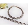 Armband Silber 925 20cm geflochten SA82