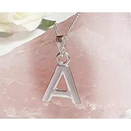 Buchstaben Anhänger Silber 925 Alphabet A su473