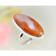 Ring Silber 925 Achat orange 18mm SS96