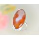 Ring Silber 925 Achat orange 18mm SS96