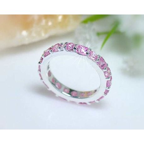 Ring Memoirering Silber 925 16,5mm rosa SS52