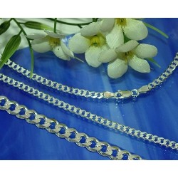 Panzerkette Silber 925 42,45,55,70,80cm KA66