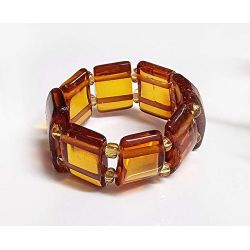 Bernstein Ring 18 bis 21mm Gummizug Bernstein BR424