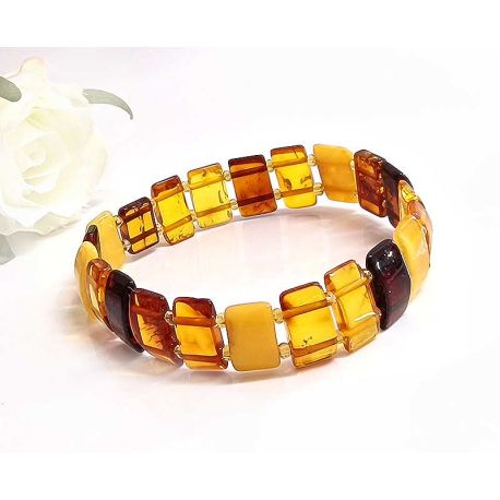 Bernstein Armband Gummizug 17,5cm CT105