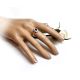 Ring Silber 925 Silberschmuck  Zirkonia weiß blau SS203
