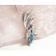 Anhänger Silber 925 Zirkonia blau weiß Damen SP386