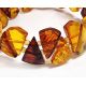 Bernstein Armband mit Gummizug  mehrfarbig CT107