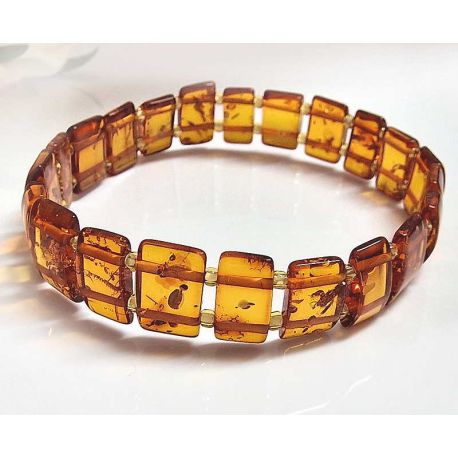 Bernstein Armband mit Gummizug 16,5cm CT108