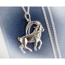Sternzeichen Steinbock Anhänger Silber 925 Silberschmuck su60