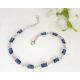 Armband Silber 925 Zirkonia blau fa122