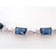 Armband Silber 925 Zirkonia blau fa122