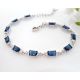 Armband Silber 925 Zirkonia blau fa122