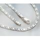 Kette Silber 925 45cm Halskette mit Muster KC94