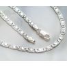 Kette Silber 925 45cm Halskette mit Muster KC94