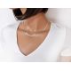 Kette Silber 925 45cm Halskette mit Muster KC94