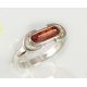 Bernstein Ring Silber 925 braun 17mm bt85