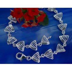 Armband Silber19 cm Silber-925 Blumen AI