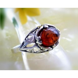 Bernstein Ring Silber 925 br324