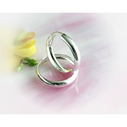 Creolen Silber 925 rund Damen sc26