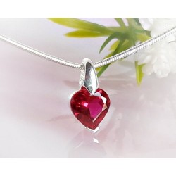 Herz Anhänger Silber 925 Silberschmuck SP09