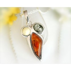 Bernstein Anhänger Silber 925 Bernsteinschmuck  BZ11