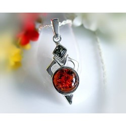 Bernstein Anhänger Silber-925 BZ45