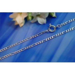 Figarokette 38cm bis 100 cm Silber 925 KF75