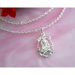 Devotionalien - Medaille Maria mit Jesus Silber-925  (SH55)