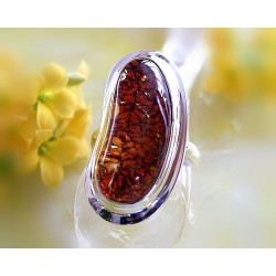 Bernstein Ring Silber 925 Bernsteinschmuck BU99