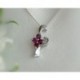 Damen Anhänger Silber-925 Amethyst Silberschmuck ES05