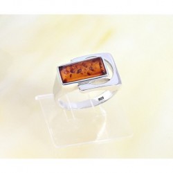 Bernstein Ring Silber 925 9s12