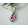 Eule Anhänger Silber 925 Silberschmuck MS76