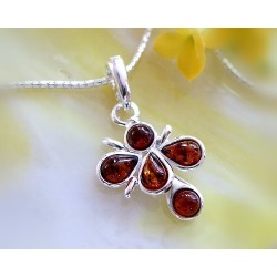 Bernstein Anhänger Silber-925 BI12