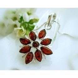 Bernstein Anhänger Silber-925 BF35