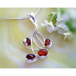 Bernstein Anhänger Silber-925  BI07