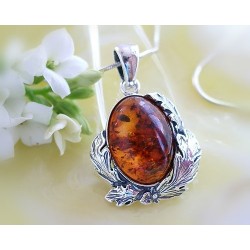 Bernstein Anhänger Silber-925  BF94